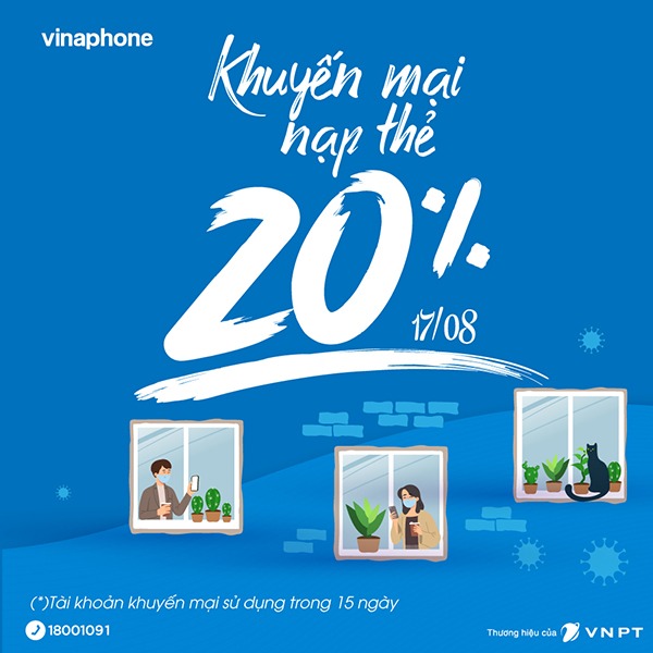 Vinaphone khuyến mãi 17/8/2021 ưu đãi cục bộ cho khách hàng nhận tin nhắn